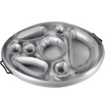 Cumpara ieftin Suport gonflabil pentru băuturi Shengruili, argintiu, 70x50cm