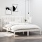 Gossi cadru pat, alb, 140x200 cm, lemn masiv de pin