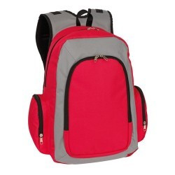 Rucsac BREMEN Urban Red Grey foto