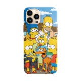 Husa compatibila cu Apple iPhone 13 model The Simpsons, Silicon, TPU, Viceversa, Transparent, Carcasa