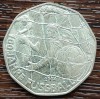 (A584) MONEDA DIN ARGINT AUSTRIA - 5 EURO 2004, 100 ANI FOTBAL, Europa