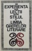 Din experienta unor lectii despre stilul si limba operelor literare - 1967 - Florian Creteanu (L84), Didactica si Pedagogica