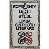 Din experienta unor lectii despre stilul si limba operelor literare - 1967 - Florian Creteanu (L84)