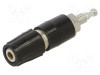 Conector banană 2mm soclu 6A 30VAC 60VDC negru Hirschmann T&amp;M MPK 1
