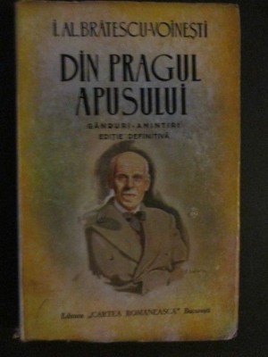 Din pragul apusului-I. Al. Bratescu-Voinesti foto