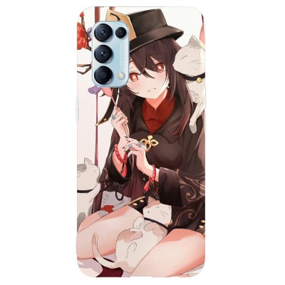 Husa compatibila cu Oppo A5 (2020) model Hu Tao Genshin Impact, Silicon, TPU, Viceversa foto
