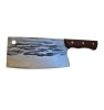 Satar Profesional Macelar Full Tang, Lama Forjata Otel Carbon, 685g, Maner Lemn, 32cm