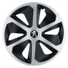 Set 4 capace roti Roco Gri-Negru R17 pentru gama auto Peugeot, Autohelix MSA