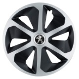 Set 4 capace roti Roco Gri-Negru R17 pentru gama auto Peugeot