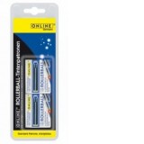 Set 12 rezerve stilou, blister, albastru standard