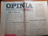 Ziarul opinia 1 noiembrie 1991-eugen lovinescu