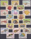 DB1 Fauna Marina Fujeira Pesti Scoici Corali 20 v. MNH, Nestampilat