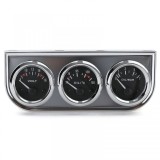 Set de instrumente suplimentare 3 piese temperatura ulei voltaj presiune ulei 52mm retro chrome youngtimer Performance AutoTuning