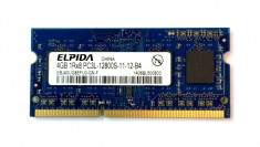 Memorie laptop Sodimm ELPIDA 4Gb DDR3 1600Mhz PC3L-12800S, 1.35V- ebj40ug8befu0 foto