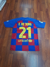 TRICOU FRENKIE de JONG SEZON 2019-2020 MARIMI XS-XXL foto