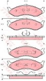 Set placute frana,frana disc JEEP GRAND CHEROKEE I (ZJ) (1991 - 1999) TRW GDB4104