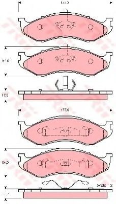 Set placute frana,frana disc JEEP GRAND CHEROKEE I (ZJ) (1991 - 1999) TRW GDB4104 foto