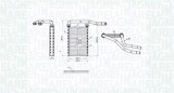 Radiator incalzire habitaclu Fiat Sedici; Suzuki Swift III, Swift IV, SX4 Motor 1.2, 1.2, 1.2, 1.2, 124x208x26mm, OE 0000071768657