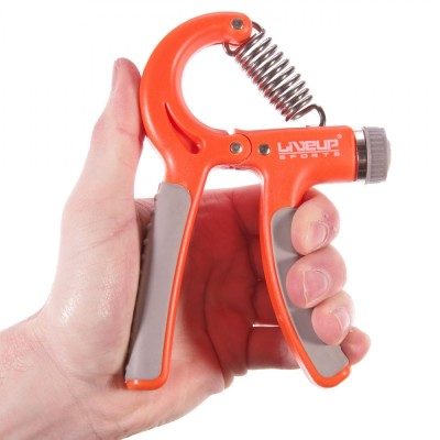 Flexor M&amp;acirc;nă, LiveUp Sports, Ajustabil, Portocaliu, Capacitate 5-20kg foto