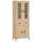 Dulap inalt, stejar sonoma, 69,5x34x180 cm, lemn compozit