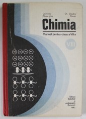 CHIMIA , MANUAL PENTRU CLASA A VIII-A de CORNELIA GHEORGHIU si CLAUDIA PANAIT , 1983 foto