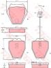 Set placute frana,frana disc VW PASSAT (3B3) (2000 - 2005) TRW GDB1381