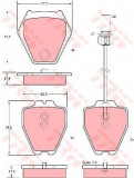 Set placute frana,frana disc AUDI ALLROAD (4BH, C5) (2000 - 2005) TRW GDB1381