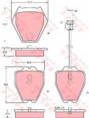 Set placute frana,frana disc VW PASSAT Variant (3B6) (2000 - 2005) TRW GDB1381 foto