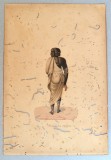 "Schiavo da vendere" tempera / guașă pe h&acirc;rtie mecanică secolul al XIX-lea