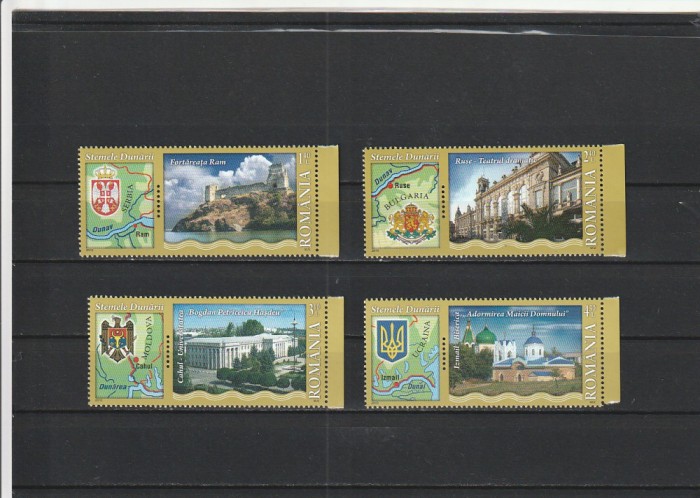 ROMANIA 2010 LP 1880 e STEMELE DUNARII II SERIE CU VINIETA MNH NESTAMPILATA