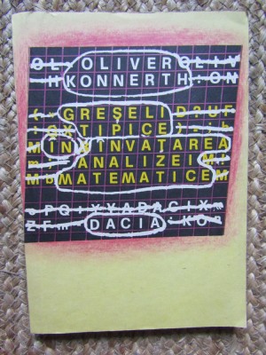 Greseli tipice in invatarea analizei matematice Oliver Konnerth foto