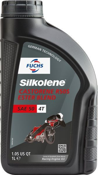 (PL) Olej silnikowy 4T 4T SILKOLENE Castorene R50S SAE 50 1l castor-ester; competitive; for speedway motorbikes