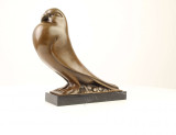 Statueta Art Deco din bronz cu un porumbel JK-53, Animale