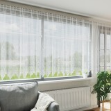 vidaXL Perdele cu perdele Floral Alb 500 x 220 cm Poliester