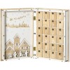 Calendar de Advent, Calendar de Craciun in forma de carte cu decoratiuni tematice, calendar pentru cadouri de Craciun HOMCOM | Aosom Romania