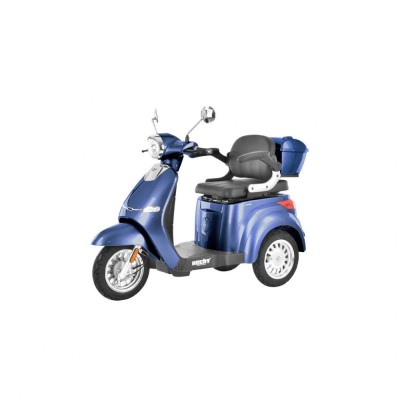 Scuter electric HECHT Citis Max Blue, scaun reglabil, cotiere, acumulator 60 V, 20 Ah, motor 800 W, viteza maxima de 25 km/h, albastru foto
