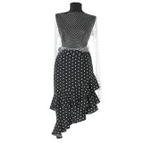 Bluza alba din plasa