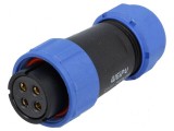 Mufă SP21 mamă IP68 30A 500V pentru cablu 7-12mm