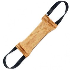 JULIUS K-9 Jucarie de tras pentru caini din piele cu doua bucle 25 x 5,5 cm foto