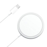 Incarcator magnetic wireless cu tehnologie magsafe 15w compatibil apple iphone cu incarcare rapida pentru 12/12 pro/12, Flippy