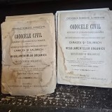 Codice civil adnotat cu jurisprudenta romana urmat de un tabel indicativ pe articole asupra vechilor legiuiri Caragea si Calimach, C. Christescu Bucur