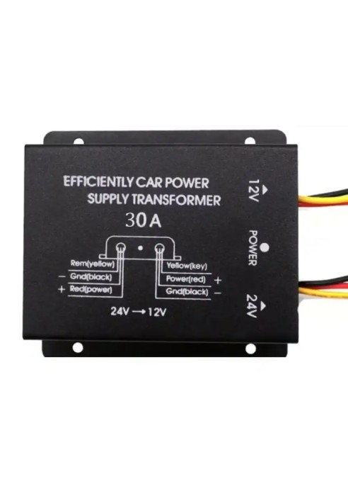 Convertor auto IN 24V intrare la OUT 12V /30A iesire (559)