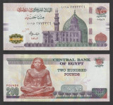EGIPT ? bancnota ? 200 Pounds ? 2022/8/29 ? P-77 ? UNC ? necirculata