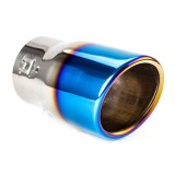 Ornament toba esapament AMiO MT 007BLC din otel inoxidabil rezistent la acizi, crom cu finisaj albastru, montaj 48-65 mm