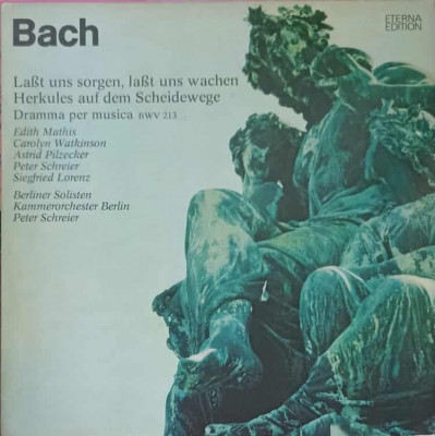 Disc vinil, LP. La&amp;szlig;t Uns Sorgen, La&amp;szlig;t Uns Wachen, Herkules Auf Dem Scheidewege. Dramma Per Musica BWV 213-Bach foto
