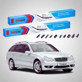 Cumpara ieftin Ștergătoare Mercedes-Benz Clasa C S203 T-Model 2001-2003 | Set Față Flat &ndash; TeamCar&reg;
