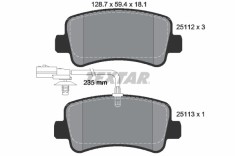 TEXTAR 2511201 Q+ set placute frana,frana disc foto