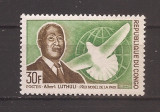 Congo 1968 - Comemorarea Luthuli, MNH, Nestampilat