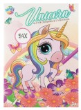 Carte de colorat cu abtibilduri - Magia unicornului