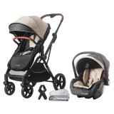 Carucior transformabil 3 in 1, Coccolle Amani, Sand Beige